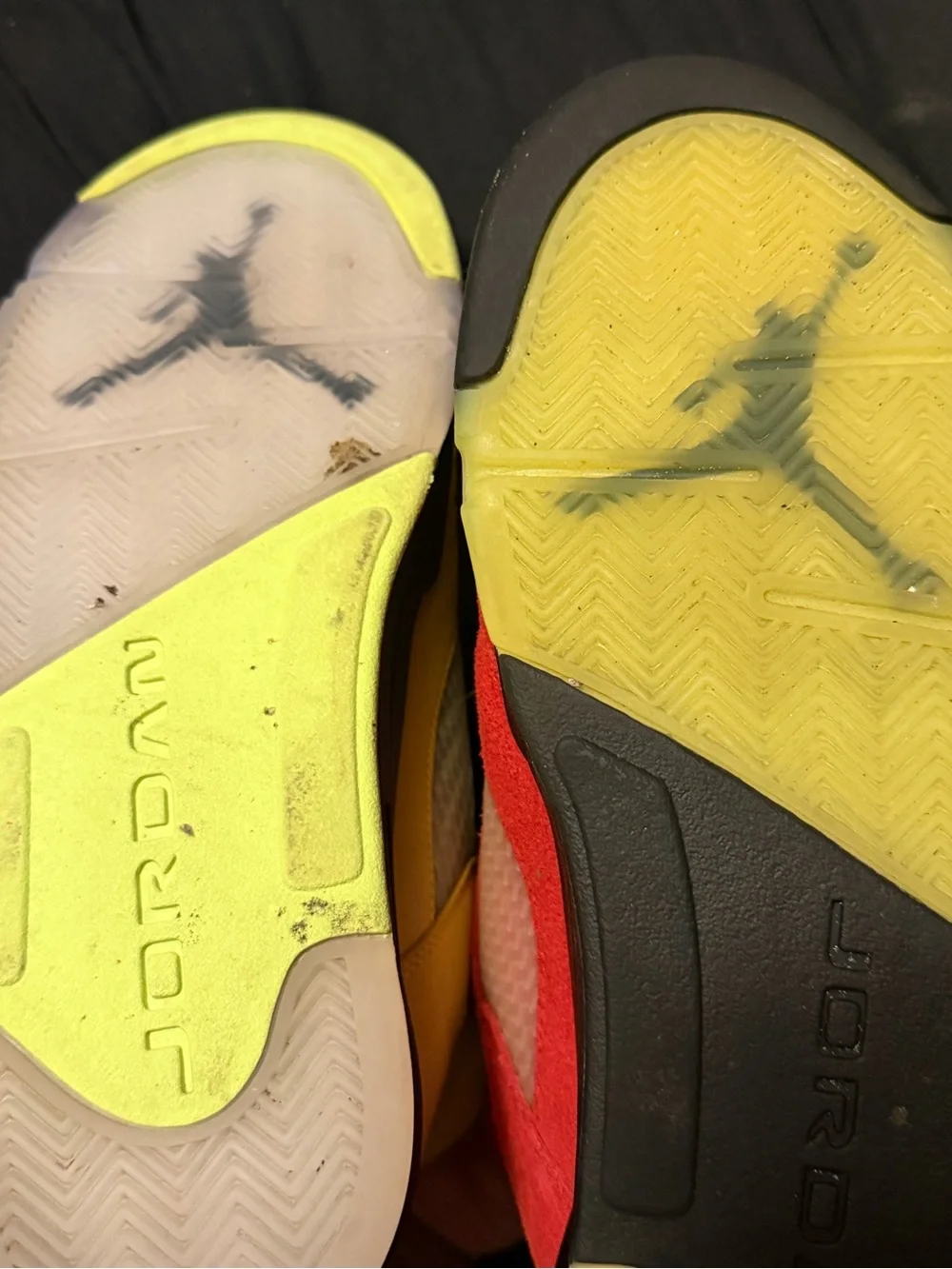 Jordan Men’s Sneakers in Yellow, Red & Purple Accent